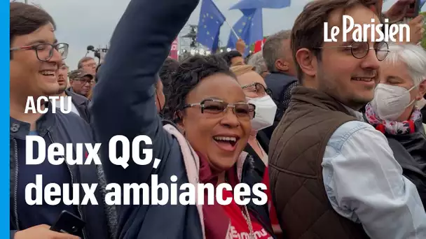 Dans les QG des deux candidats, des larmes et des cris de joie