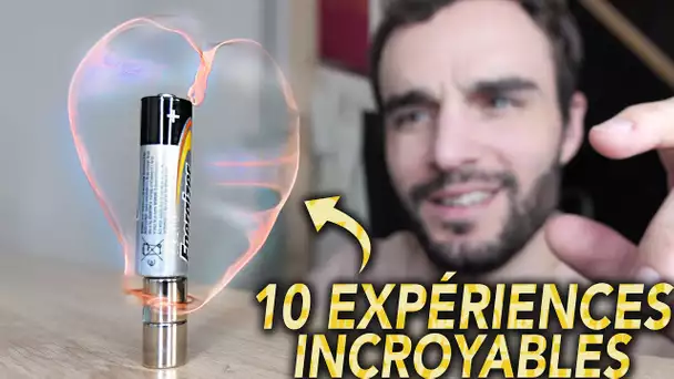 10 expériences incroyables (à refaire) !