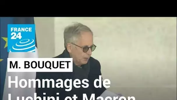 Les hommages de Fabrice Luchini et d'Emmanuel Macron à Michel Bouquet • FRANCE 24