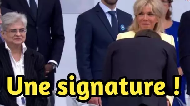 Emmanuel et Brigitte Macron : Un subtil baiser de main lors du 14-Juillet qui attire l'attention ...