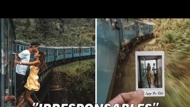 Deux instagrameurs critiqués après une photo à bord d’un train en marche