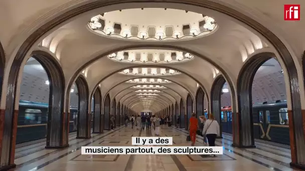 La Coupe du monde dans le métro de Moscou