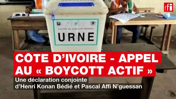 Appel au « boycott actif » : Une déclaration conjointe d’Henri Konan Bédié et Pascal Affi N’guessan
