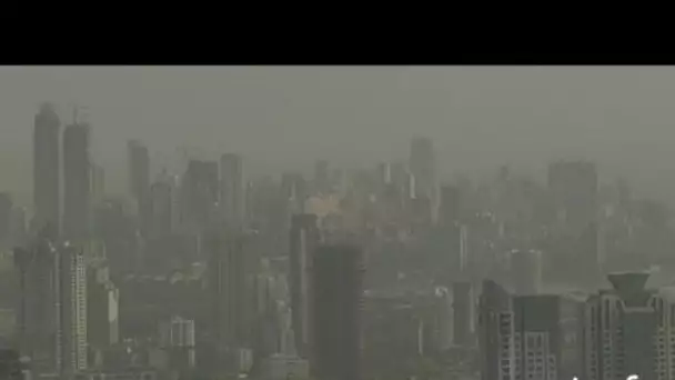 Inde, Bombay : gratte-ciel en construction