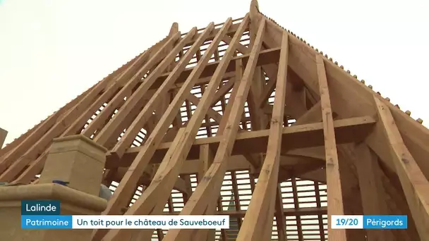 Réfection de la toiture du château de Sauveboeuf à Lalinde
