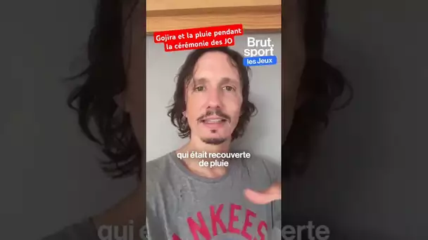 Gojira et la pluie pendant la cérémonie des JO #paris2024