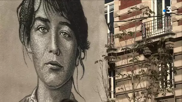 Roubaix : un portrait géant de Camille Claudel peint près du musée La Piscine