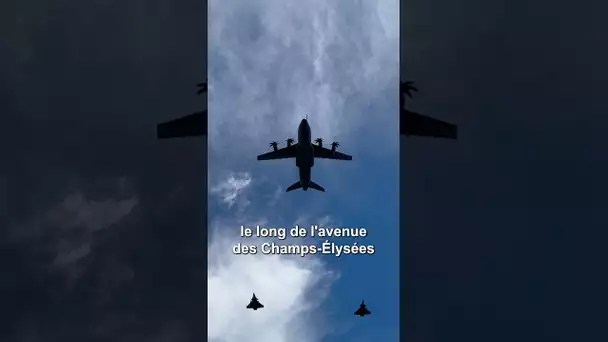 On a assisté à la répétition du défilé aérien du 14 juillet à Paris