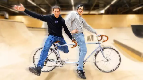 TANDEM DANS LE SKATEPARK !