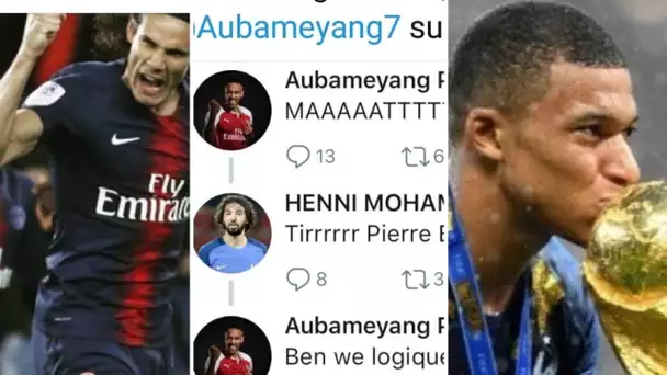 Echange WTF Henni Aubameyang sur twitter, superbe geste Mbappe, cavani retour naples ? Drogba fin