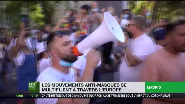 Les mouvements anti-masques se multiplient à travers l'Europe