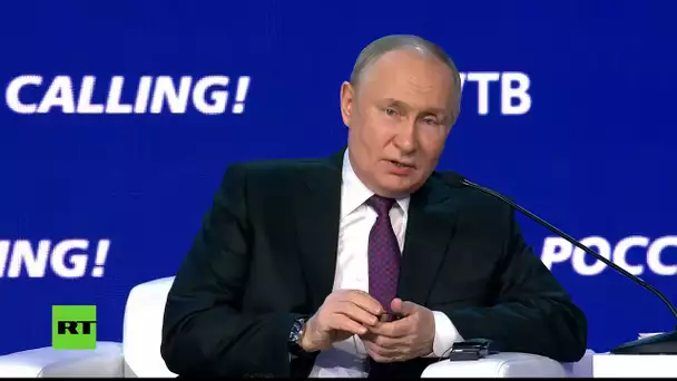 Vladimir Poutine participe à la séance plénière du Forum de la banque VTB « La Russie appelle ! »