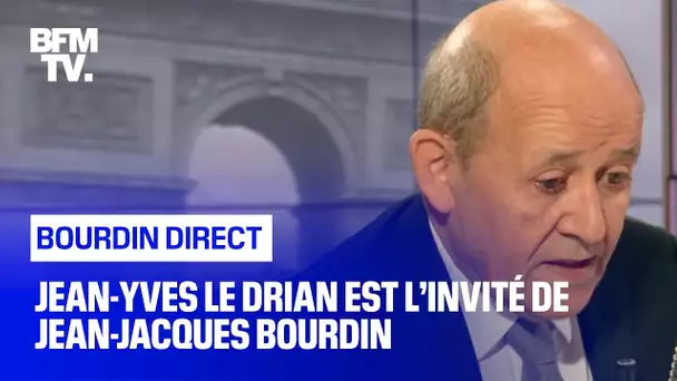 Jean-Yves Le Drian face à Jean-Jacques Bourdin en direct