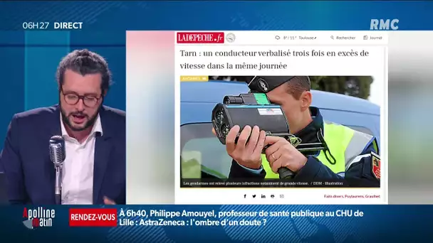 Un automobiliste flashé trois fois par le même radar dans la même journée