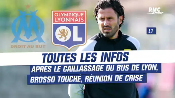 OM - OL : Bus caillassé, Grosso touché et choqué, réunion de crise… Toutes nos dernières infos