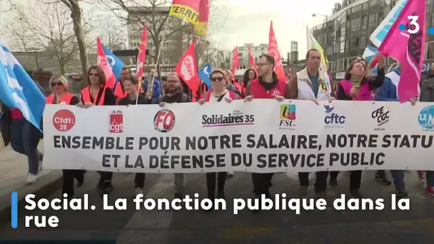 Social. La fonction publique dans la rue