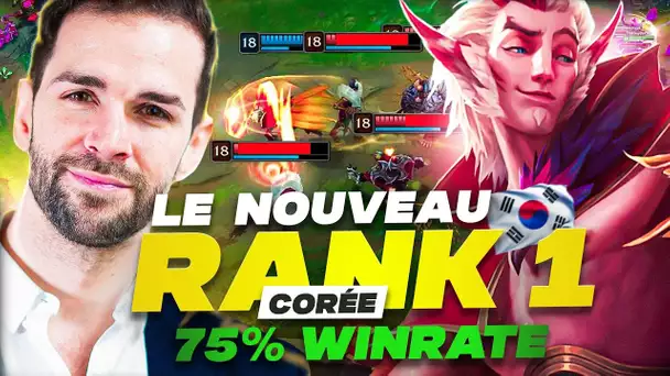 LE NOUVEAU RANK 1 CORÉE, MASSACRE TOUT LE MONDE 72% WINRATE ! (300 LP D'AVANCE)