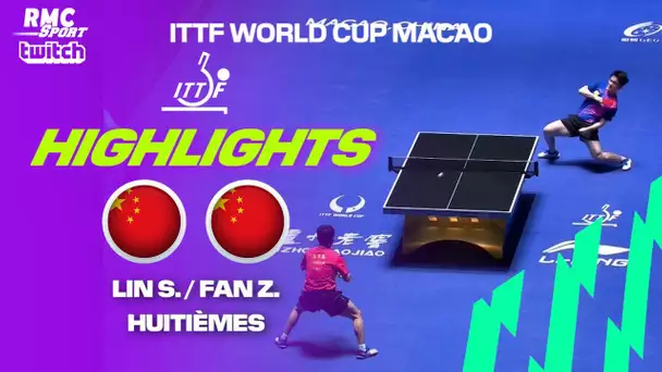 Résumé : Combat TITANESQUE entre Shidong LIN et Zhendong FAN- Huitièmes (ITTF World Cup 2024)
