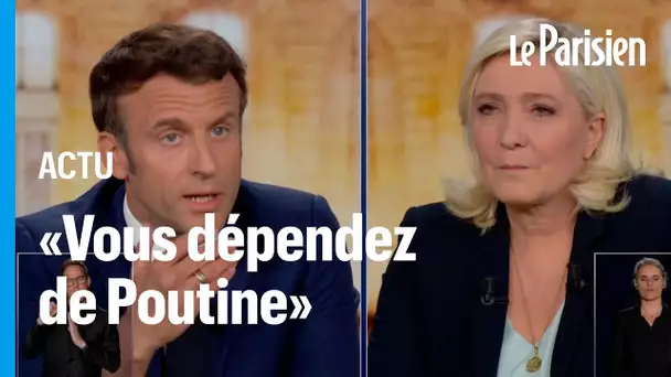 «Vous dépendez de Poutine», Macron attaque Le Pen sur la guerre en Ukraine