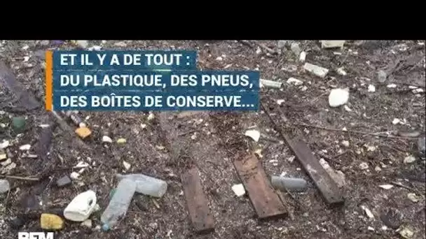 Du plastique, des pneus... les images impressionnantes des déchets retenus à Méricourt (Yvelines)