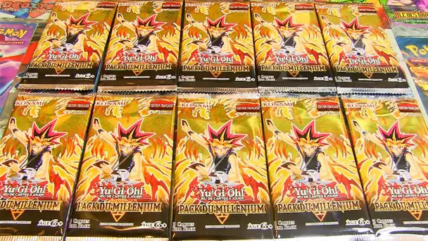 Ouverture de 10 Boosters Yu Gi Oh PACK DU MILLENIUM ! Retour en 2000 !!