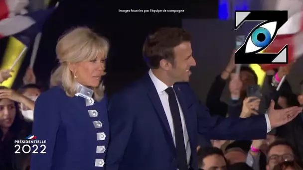 [Zap Télé_Part2] Le discours de victoire d'E. Macron perturbé : "Manu, à poil !" (25/04/22)