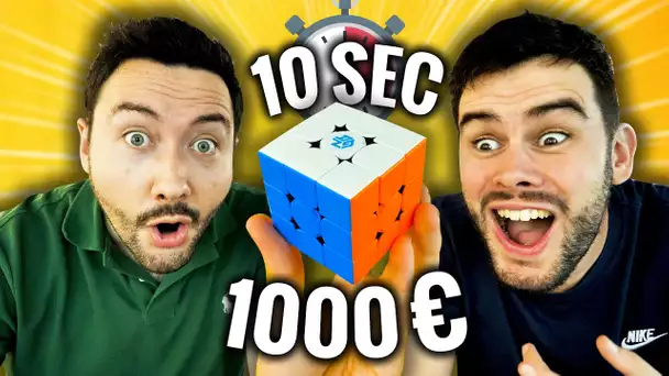 Finir le Rubik's Cube en 10 sec sinon 1000€ ! (feat lebouseuh)