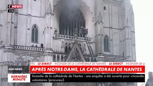 Incendie : après Notre-Dame, la cathédrale de Nantes