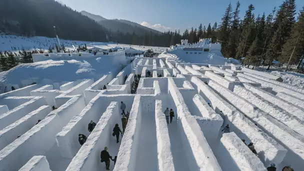 Rendez-vous en Pologne pour visiter le plus grand labyrinthe de neige au monde !