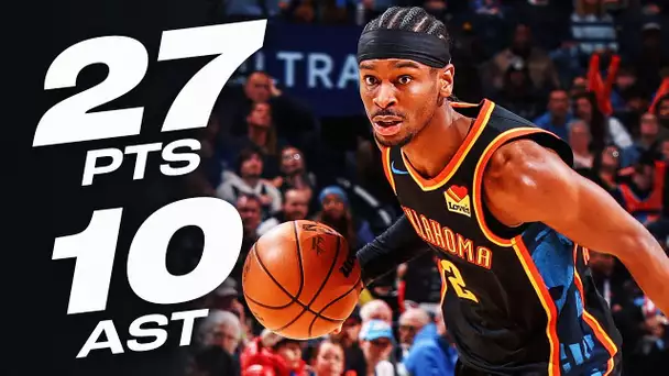 Shai Gilgeous-Alexander's 27-PT DOUBLE-DOUBLE In OKC | January 19, 2025