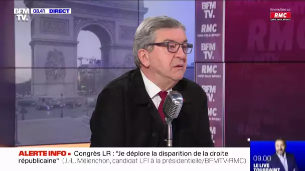Congrès LR: Jean-Luc Mélenchon "déplore la disparition de la droite républicaine"