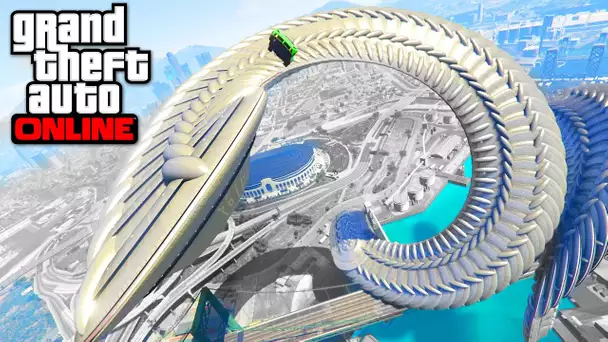 WALLRIDE RACE UFO - GTA 5 ONLINE