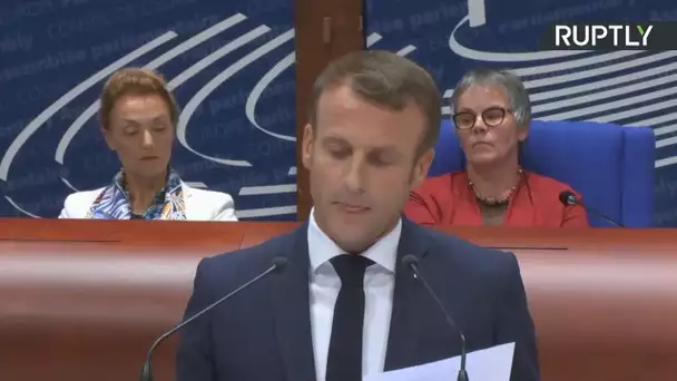 Emmanuel Macron s’exprime devant l’APCE à Strasbourg