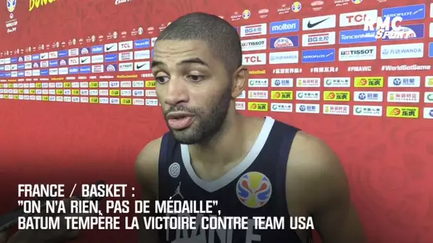 France / Basket : "On n'a rien, pas de médaille", Batum tempère la victoire contre la Team USA