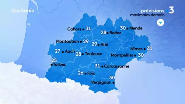 Météo de ce mercredi : orages sur les reliefs et ciel voilé