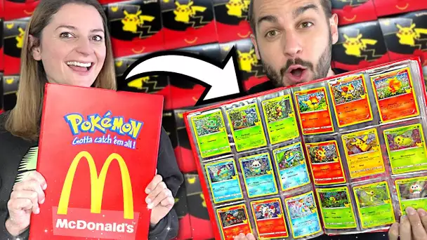 ON COMPLETE LA COLLECTION POKEMON MCDONALD'S A 100% ! FULL SET OUVERTURE CARTES EXCLUSIVES POKEMON !