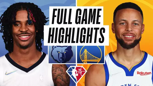 GRIZZLIES at WARRIORS | FULL GAME HIGHLIGHTS | October 28, 2021