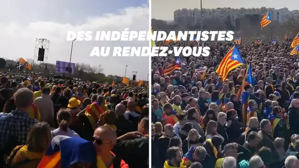 À Perpignan, une foule immense au meeting de l'indépendantiste catalan Puigdemont