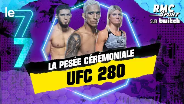 Twitch RMC Sport : Énorme tension entre Oliveira et Makhachev lors la pesée cérémoniale de l'UFC 280