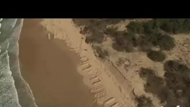 Sénégal : plage de Dakar nord en fin de soirée