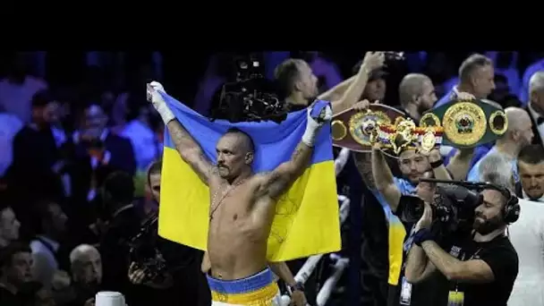 Boxe : l'Ukrainien Usyk remporte une victoire symbolique face à Joshua