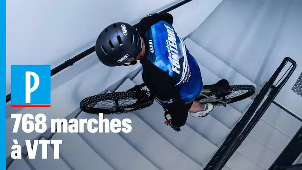 La Défense : il escalade une tour de 33 étages... à VTT