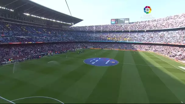 Calentamiento FC Barcelona vs SD Eibar