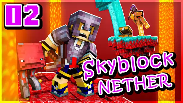 Ninjaxx VS Frigiel, le duel ! | Skyblock Nether #02