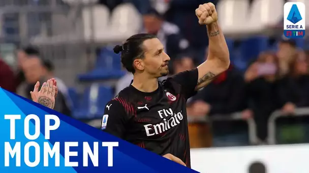 Zlatan's First Goal on his Return to AC Milan! | Cagliari 0-2 AC Milan | Serie A TIM