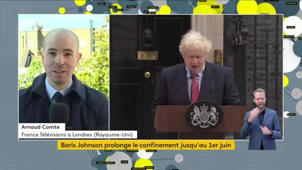 Boris Johnson prolonge le confinement jusqu'au 1er juin
