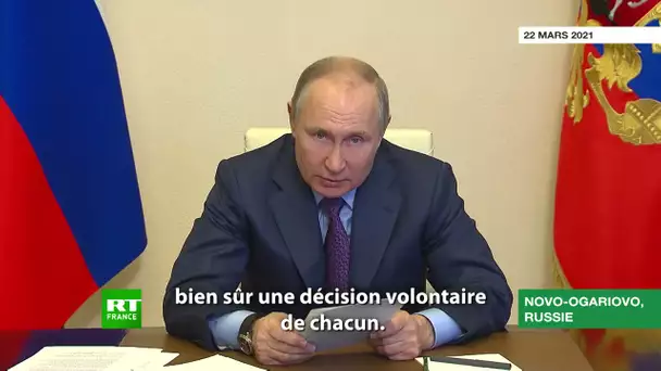 Une «décision personnelle» : Poutine se fera vacciner contre le Covid