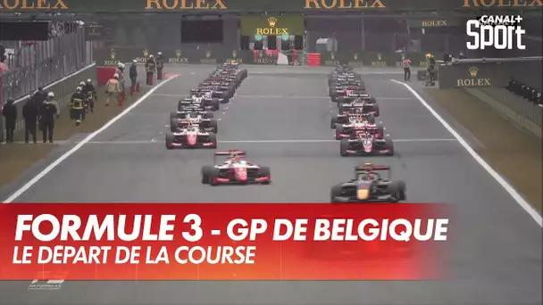 Le départ de la course Formule 3 - GP de Belgique