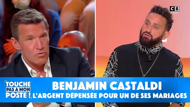 Benjamin Castaldi révèle l'énorme somme d'argent dépensée pour un de ses mariages !