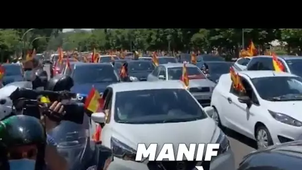 En Espagne, manifestations en voiture contre le gouvernement